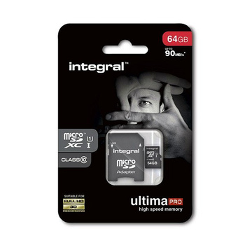 Karta pamięci integral 64GB CLASS 10 micro 90 MB/s