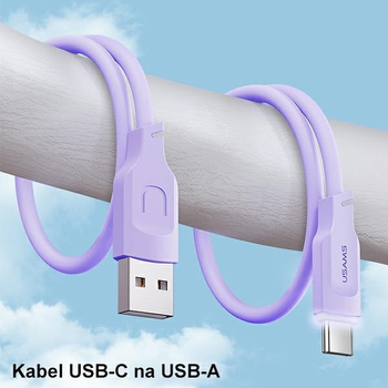 USAMS Kabel USB - USB-C 6A 1,2m 66w