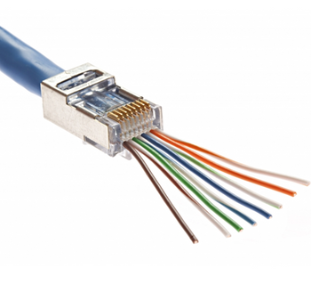 Wtyk RJ45 FTP kat. 5e Przelotowy 100 szt.