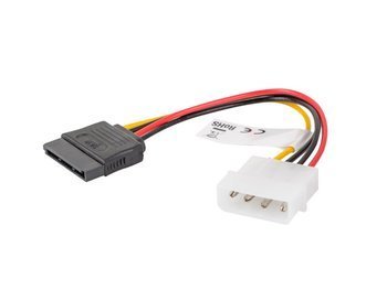 KABEL ZASILAJĄCY molex sata (M)->SATA(F) 15CM