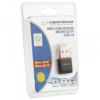 adapter czytnik kart micro sd esperanza usb